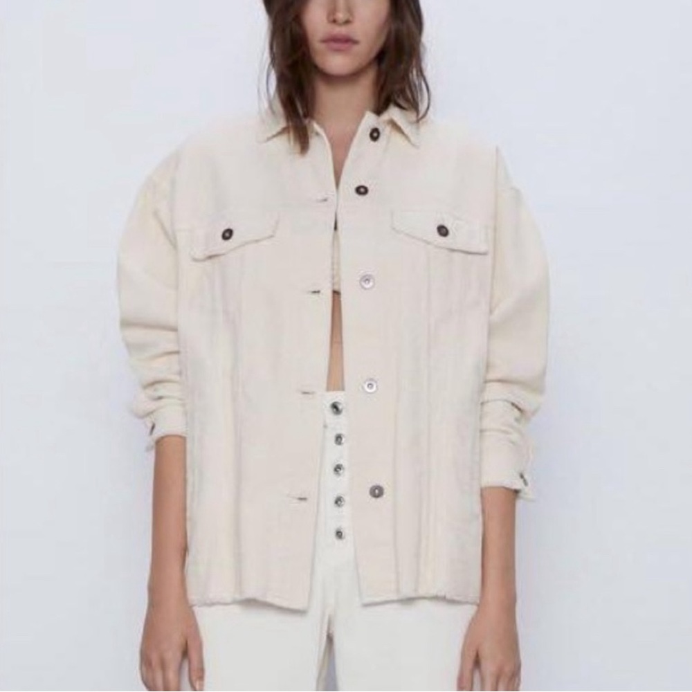 Zara Corduroy Shirt Jacket/Shacket